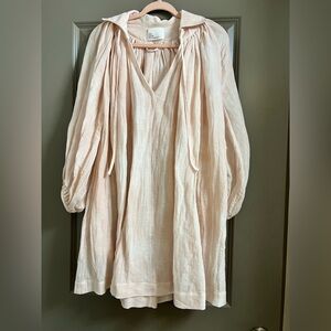 Lisa Marie Fernandez Light Pink Dress Size 2 Cotton Linen